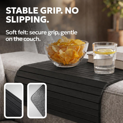 Sofa Arm Tray - Armchair Tray - Sofa Arm Table - Bamboo Armrest Caddy