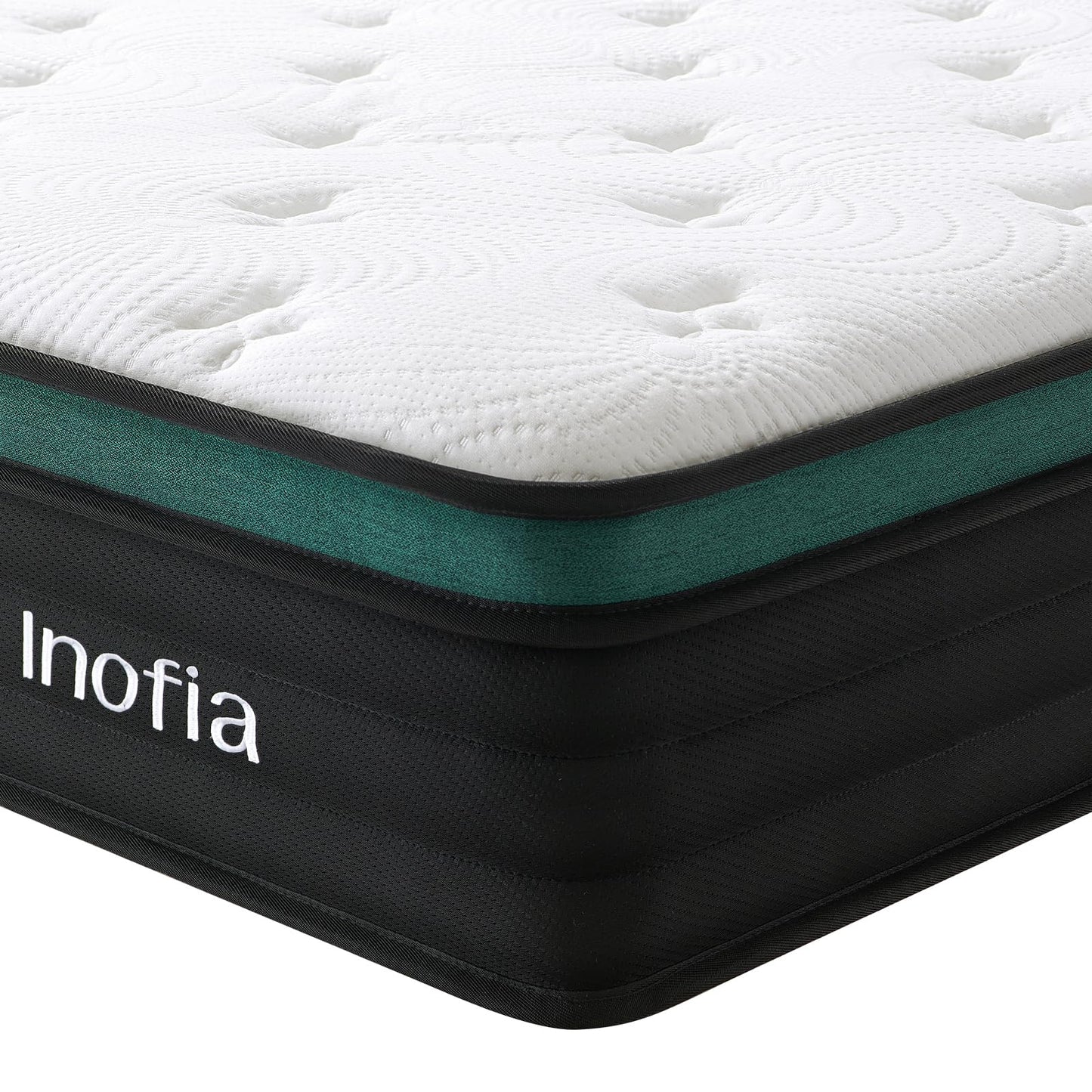 Inofia Single Mattresses 3FT, 10.6 Inch Hybrid Mattress with Zoned Pocket Spring, Triple-Layer Support System for Enhanced Pressure Relief and Spinal