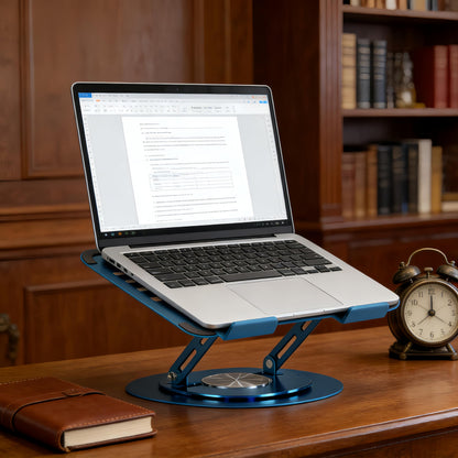 Uwenkjie laptop holder， 360 degree adjustable computer stand, ergonomically designed foldable computer stand, height adjustable