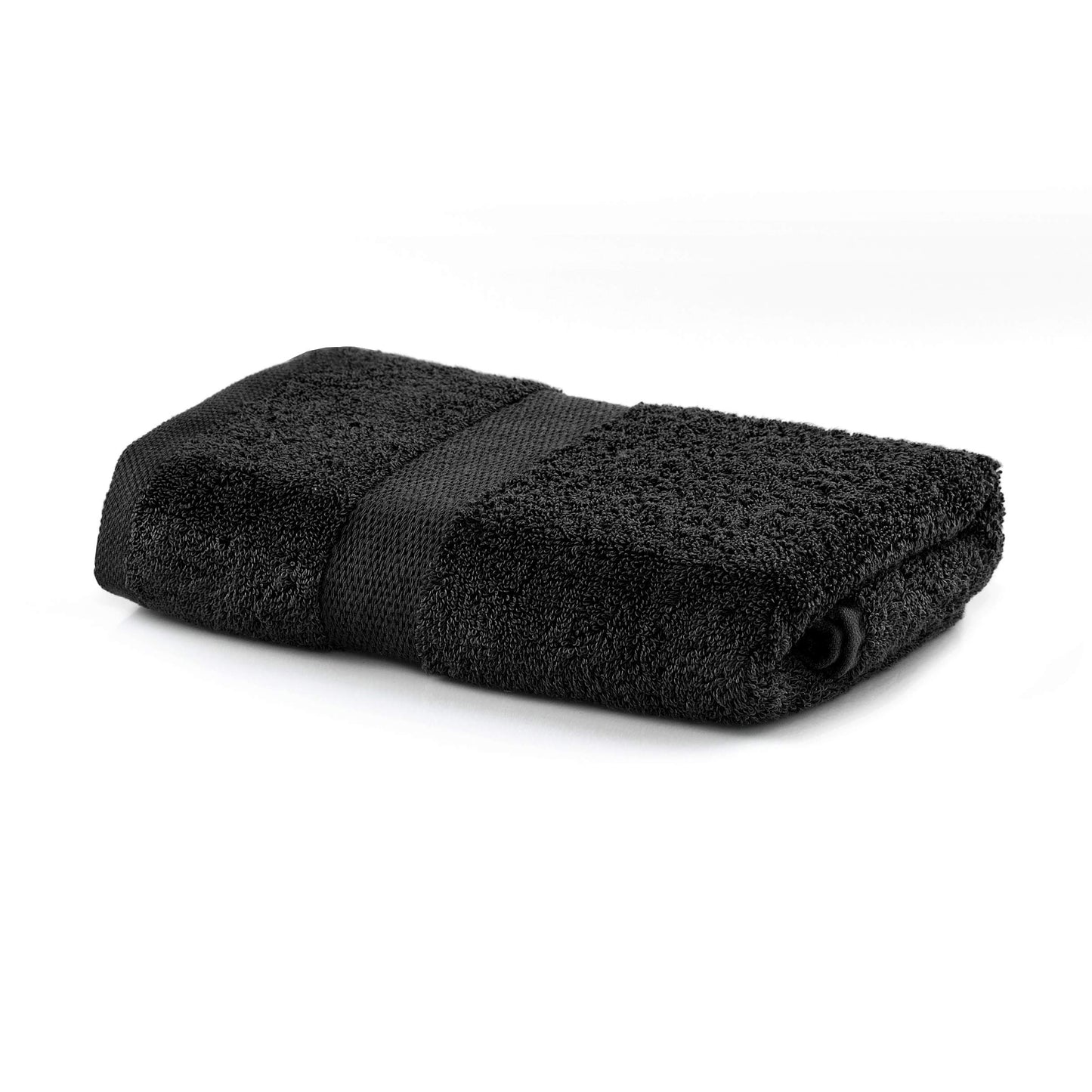 DecoKing Hand Towel 50 x 100 cm Cotton Quality 525 g/m² Black Absorbent Marina