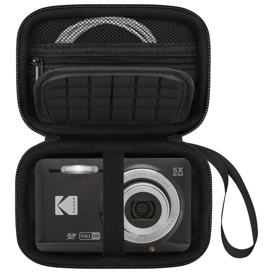Elonbo Camera Carrying Case for Kodak PIXPRO FZ55 / FZ53 / FZ45 / FZ43 16MP Digital Camera, Vlogging Camera Storage Holder Travel Bag, ?Mesh Bag Fits
