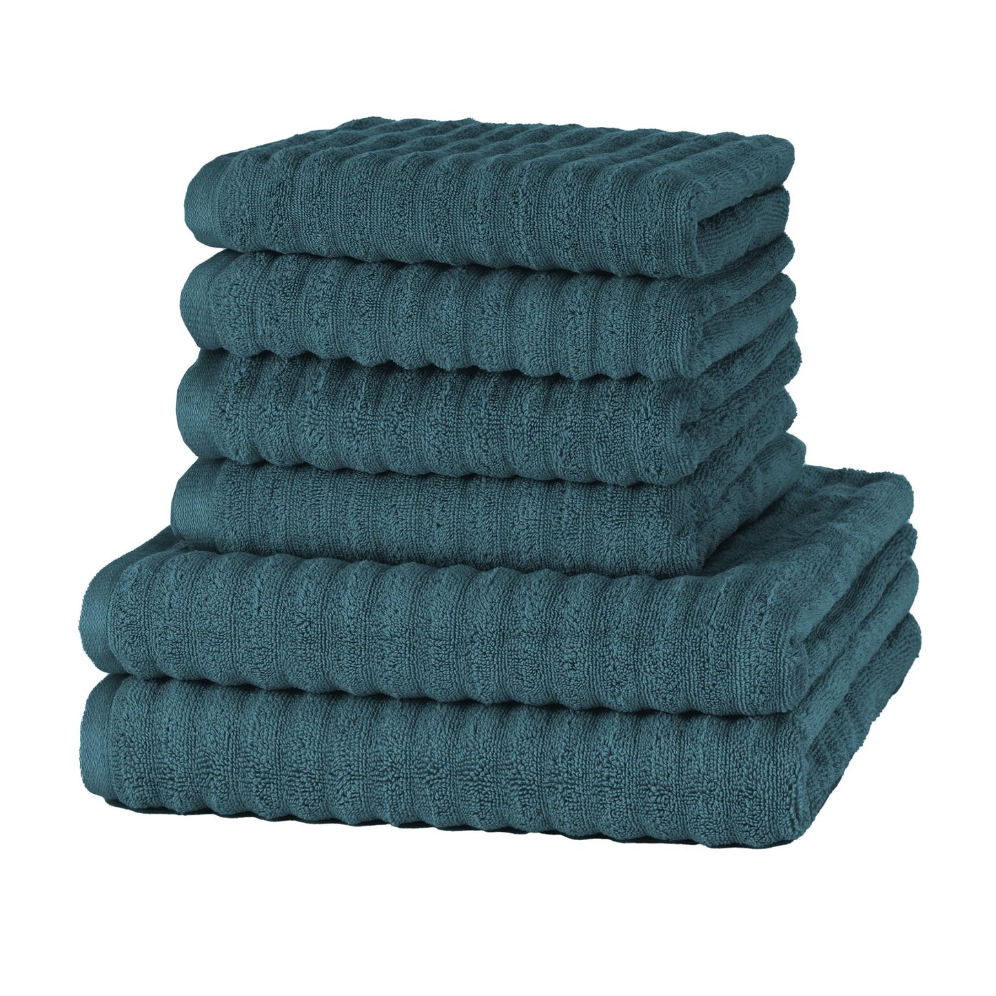 Merana OSLO towel set | quick-drying, soft & lint-free | terry luxury quality | 100% cotton terrycloth | OEKO-TEX | 590 GSM | gift set | Petrol Green