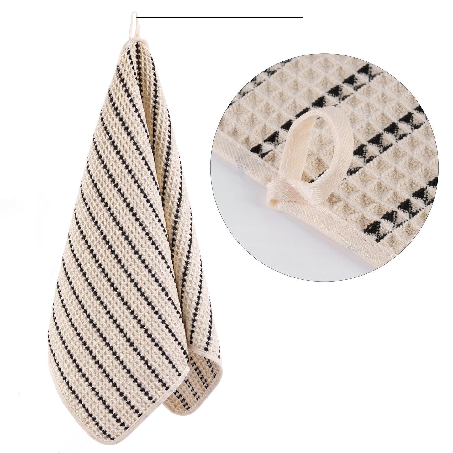 POLYTE 430 GSM Microfibre Quick Dry Waffle Hand Towel, 40.6x76.2 cm