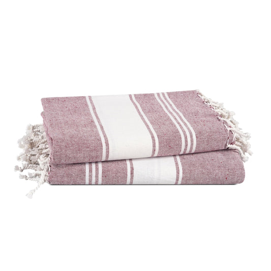 LANE LINEN Turkish Beach Towels, 2 Pack Extra Large Beach Towel, Pre-Washed for Soft Feel, Cotton Rich Oversized Sand Free Quick-Dry Pool Towel, Beach