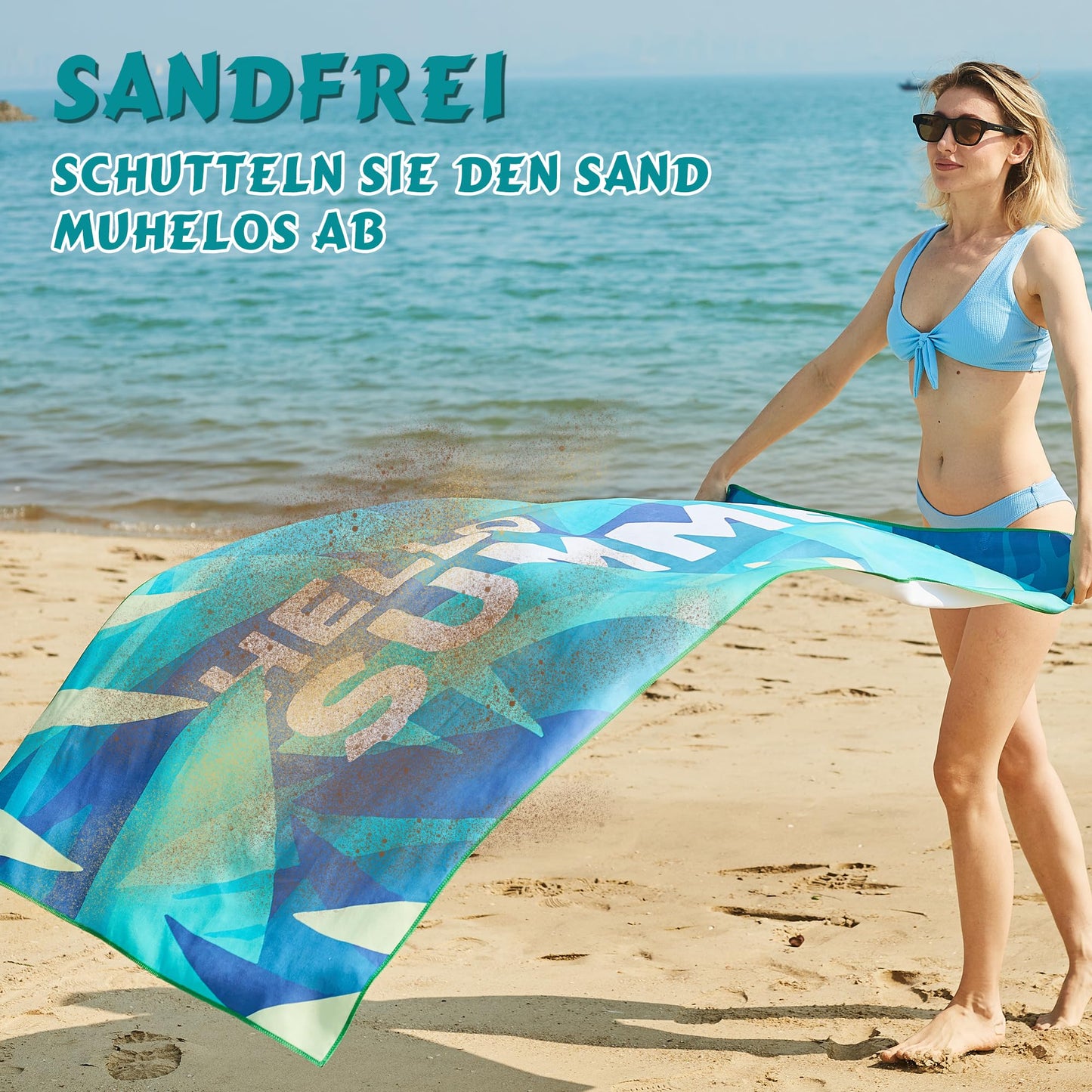 LEcylankEr Beach Towels for Adults XL 180 x 90 CM Large Microfibre Beach Towel Quick Dry Sandproof Beach Towels for Adults Extra Large for
