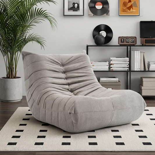 XH.Easy Go Bean Bag Chair for Adults, Togo Lounge Chair with Memory Foam Filling, Giant Bean Bag Sofa, Boneless Floor Chair for Living Room