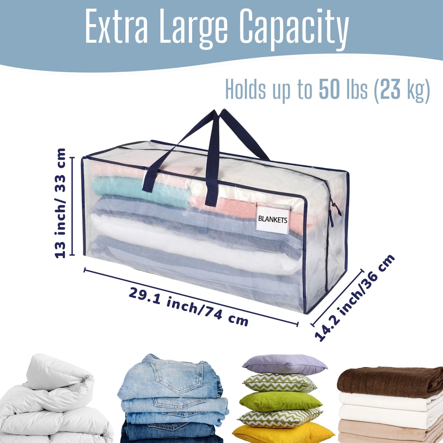 VENO 6 Pack Heavy-Duty Extra Large Moving Bags W/Backpack Straps, Moving House Essentials, Strong Handles & Zips, Clothes Storage, Packing