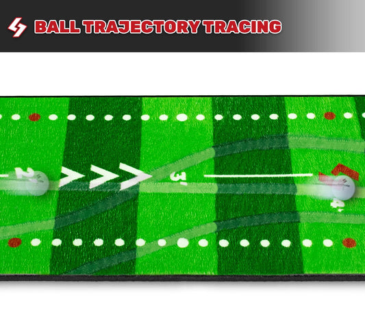 SAPLIZE Golf Putting Mat, Visible Trajectory Tracing, Multiple Training Modes, with Putting Alignment Mirror and Adjustable Green Slopes, Putting