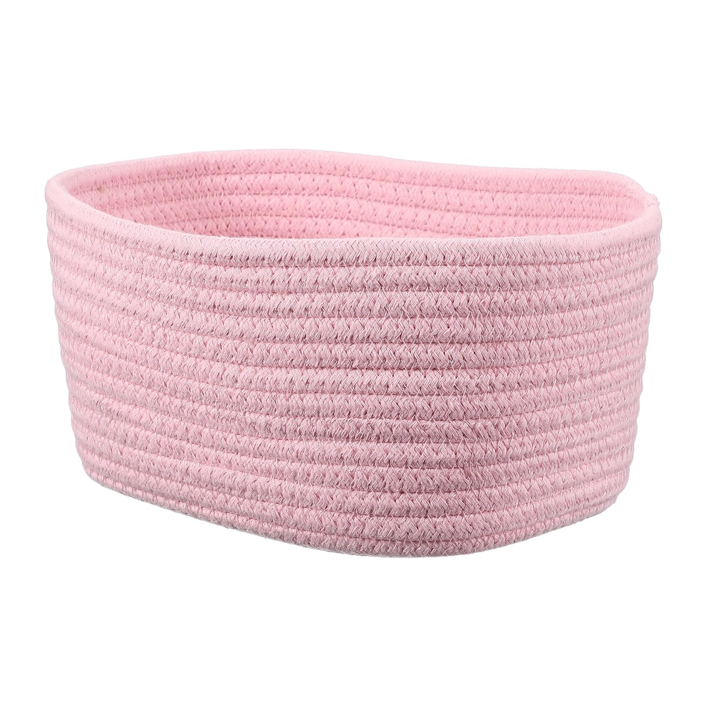 sourcing map Small Woven Basket, 21x15x12 cm Rectangular Rope Basket Decorative Gift Chest Box Cute Mini Woven Storage for Organizing Shelf Storage