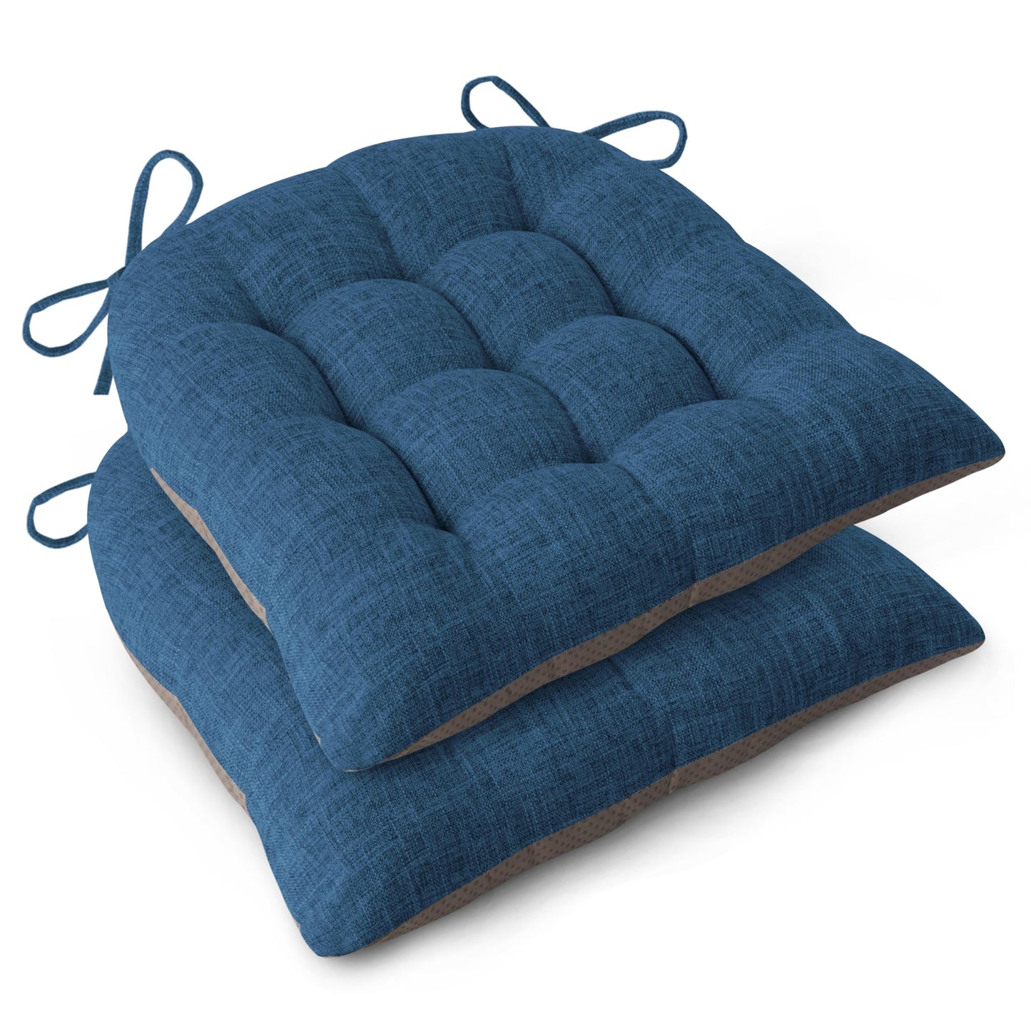 FlyGulls Chair Cushions for Dining Chairs Set of 2 46x42x7.6 cm Navy