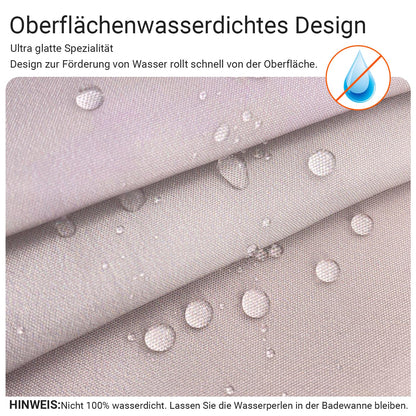 Lerores Shower Curtain, 220 x 200 cm, Yellow Duck, Weighted Hem, Anti-Mould Textile, Water-Repellent