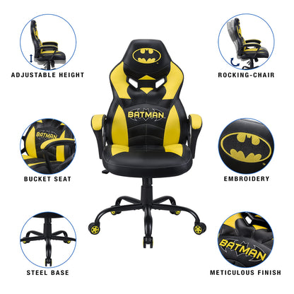 Subsonic Batman - Junior gamer chair - Gaming office chair - Official License PS5