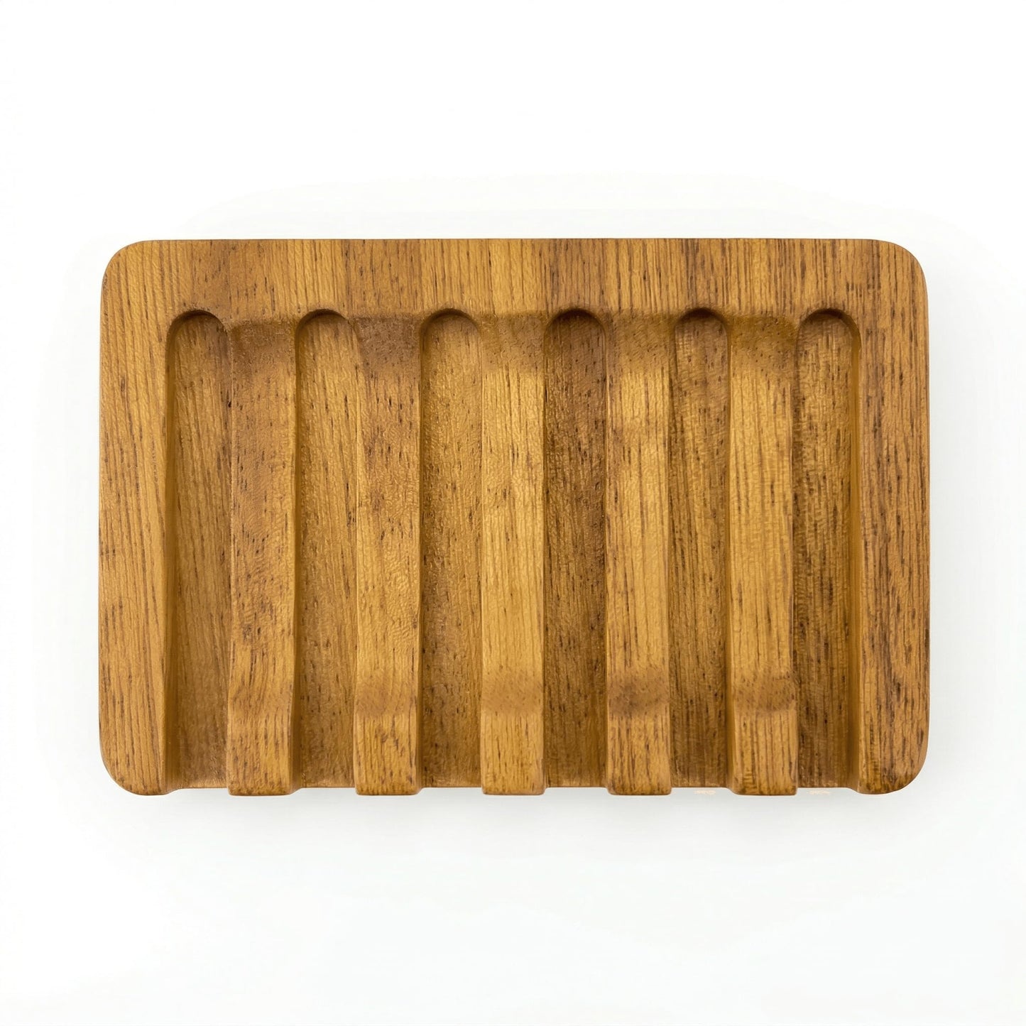 Teak soap dish, self-draining, non-slip soap holder, suitable for bathroom use, compact shower soap dish with soap box, wooden soap holder.
