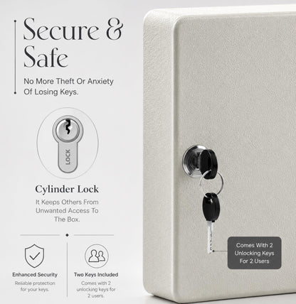 Landlord Direct Supplies LDS® Large Key Cabinet Wall Mounted 100 Keys Key Box Includes 100 Indexing Numbers & Mounting Harware