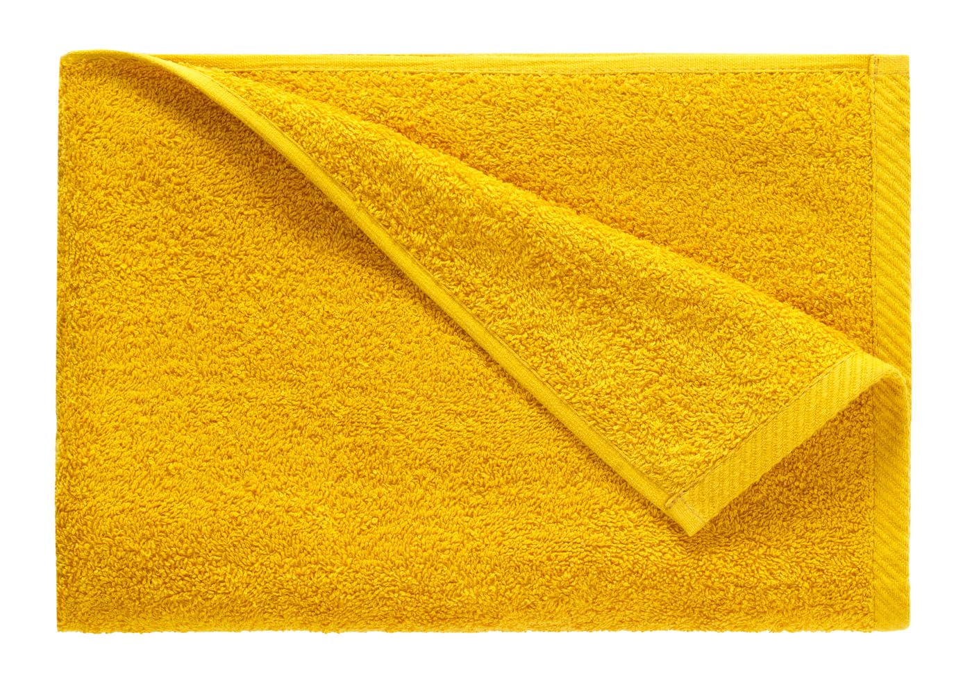 Top Towel - Plus - Bath Towels - 4 Face Towels or Bidet - 30x50cm - 100% Cotton - Gold