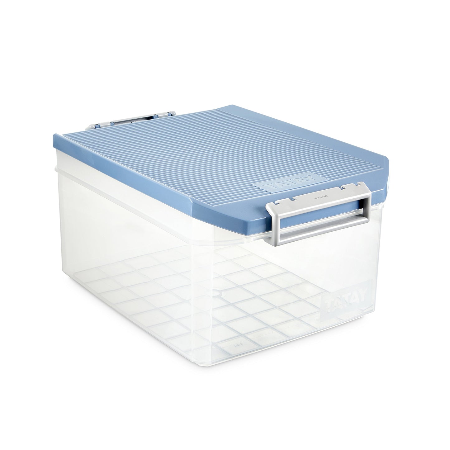 TATAY Storage Box Stackable Design ABS Plastic Lid with Hinges Included