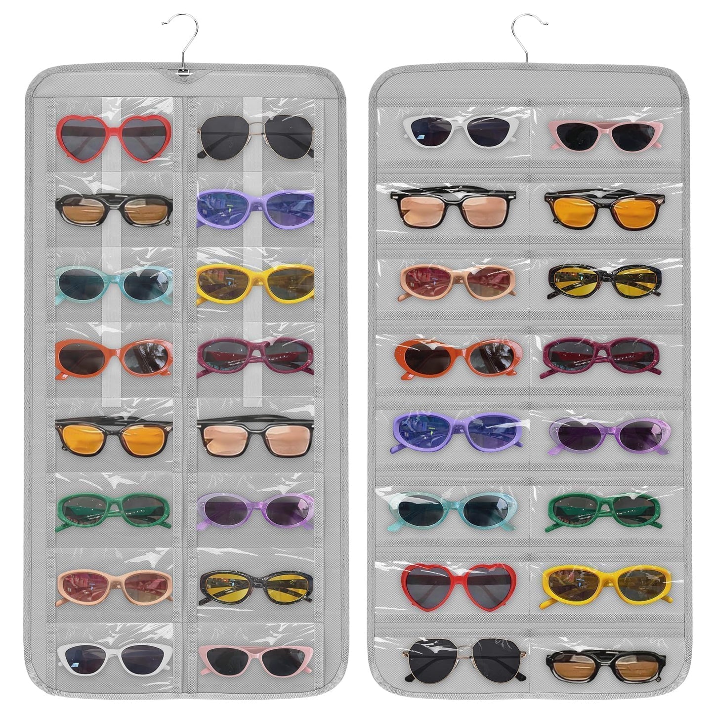 EEEKit Hanging Sunglasses Organizer: Wall Mounted Eyeglasses Holder