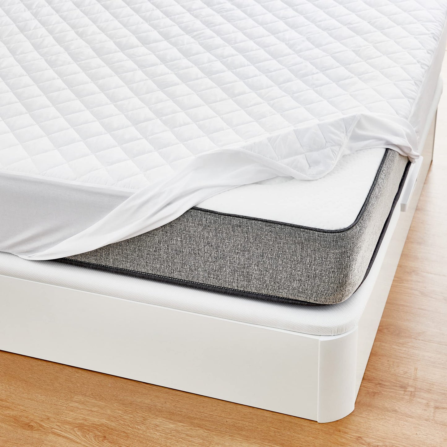 Pikolin Home – Mattress protector, Padded, Highly Breathable 180 x 190/200 cm white