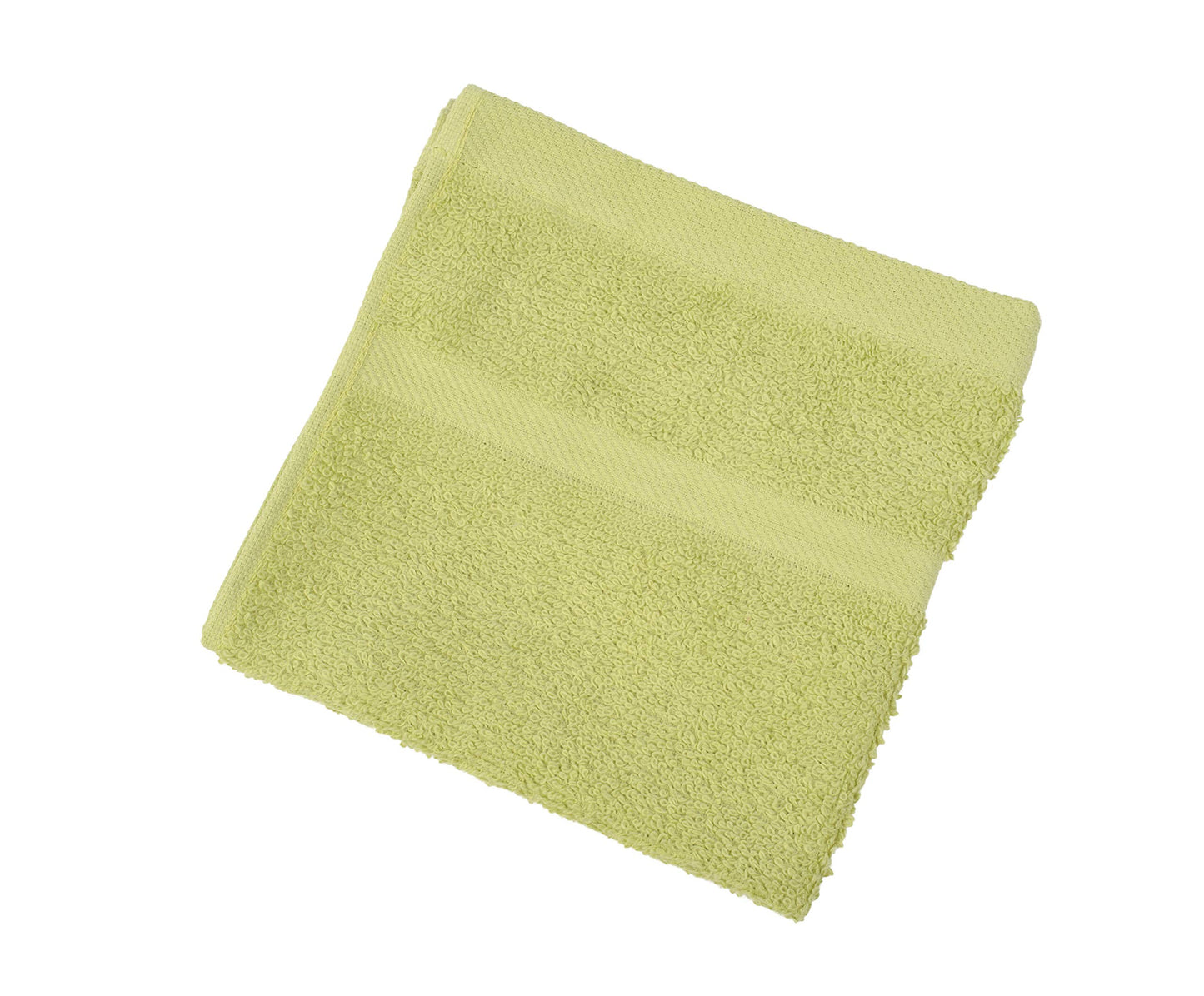 Gözze - Set of 4 Faceloths, Soft and Absorbent, 100% Cotton, 30 x 30 cm - Lime