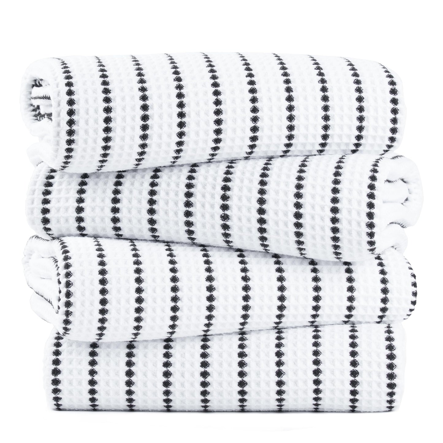 POLYTE 430 GSM Microfibre Quick Dry Waffle Bath Towel, 76.2x152.4 cm
