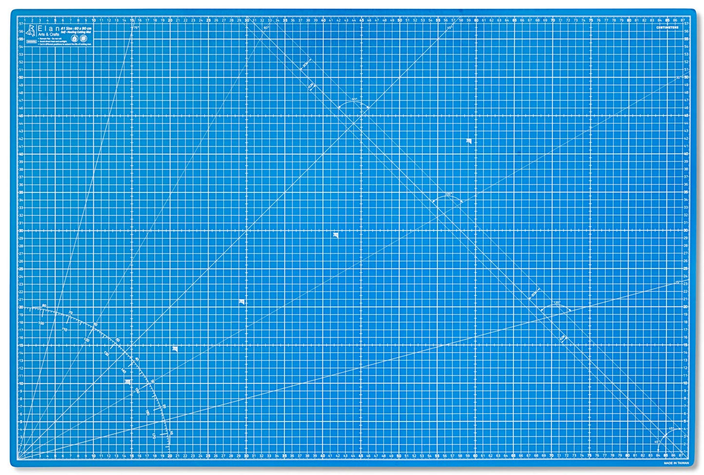 Elan A1 Cutting Mat Blue, 5-Ply Hobby Board for Crafts 90X60 CM, Large Self Healing Cutting Mat A1, Large Craft Board for Sewing & Quilting