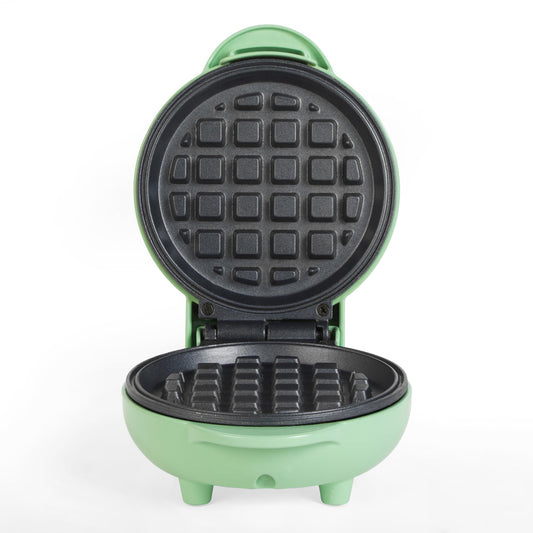 Giles & Posner EK4214GSGR Mini Waffle Maker ? Non-Stick Waffle Iron Machine, For Belgian & American Style Waffles, Sweet/Savoury Snacks Desserts,