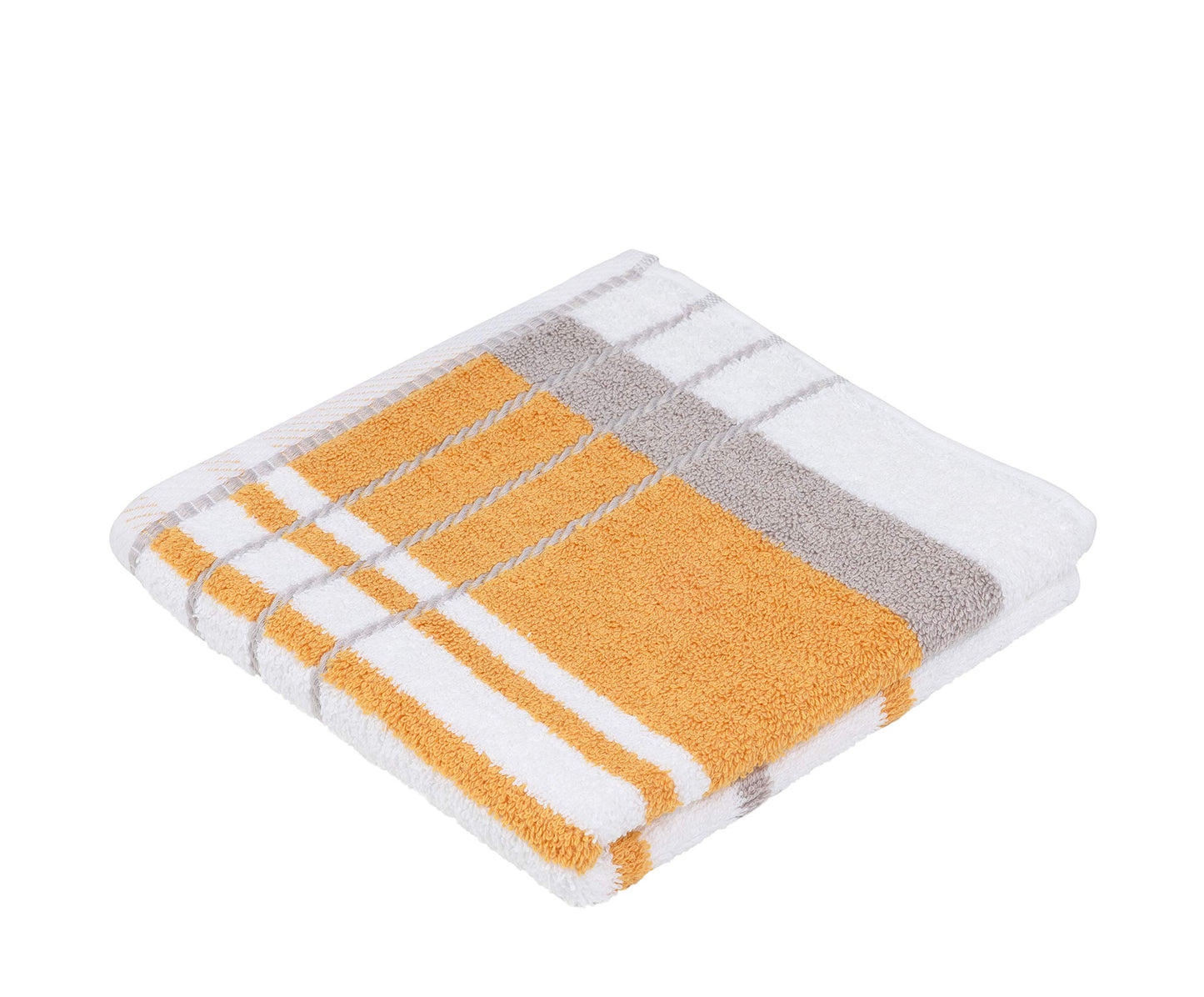 Gözze 101-0642-5" Berlin 1 Bath Towel 70/140 cm, Mais/Taupe, 70 x 140 cm