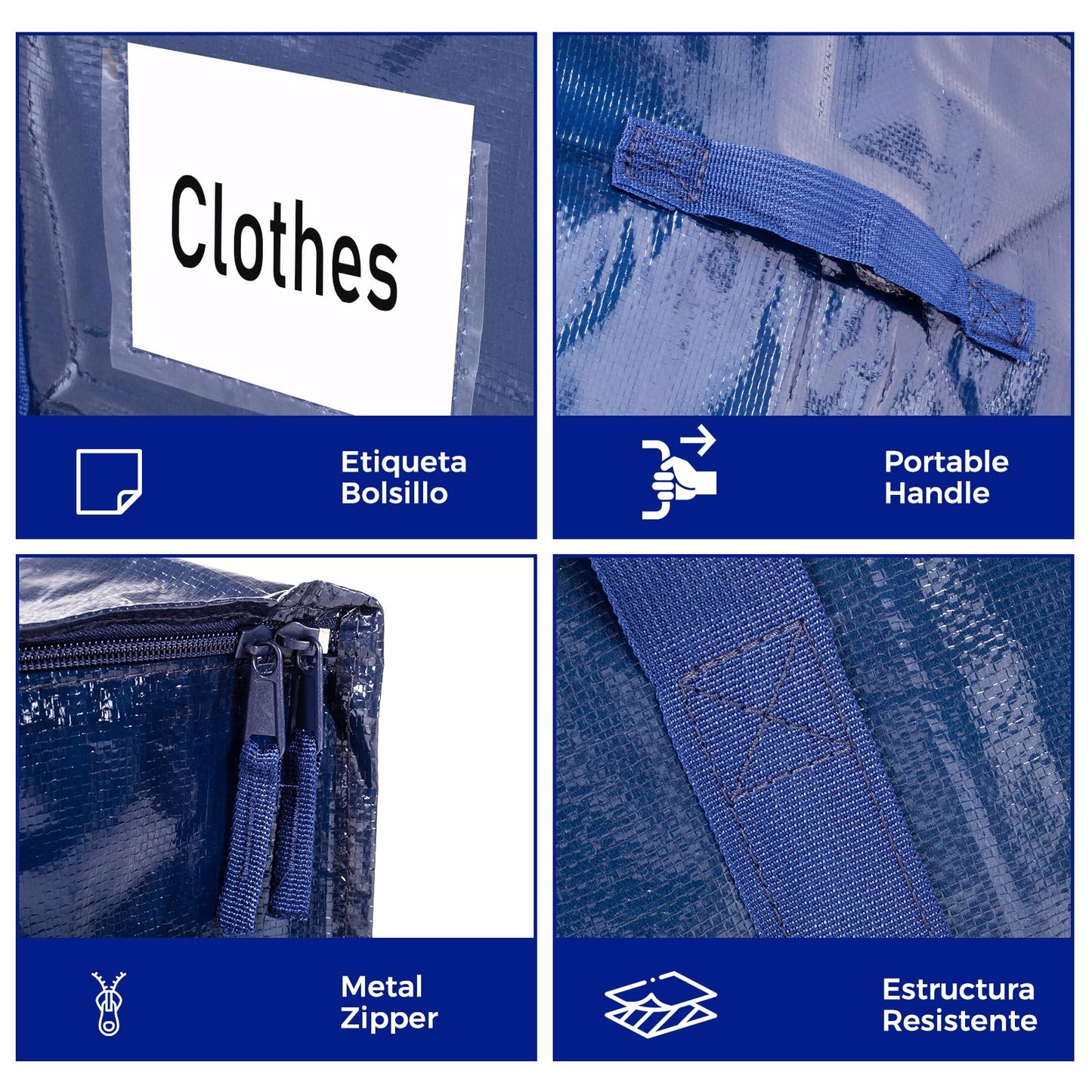 ZFWDSY Moving Bags 93 L,8-Pack Storage Bags Moving Boxes Alternatives