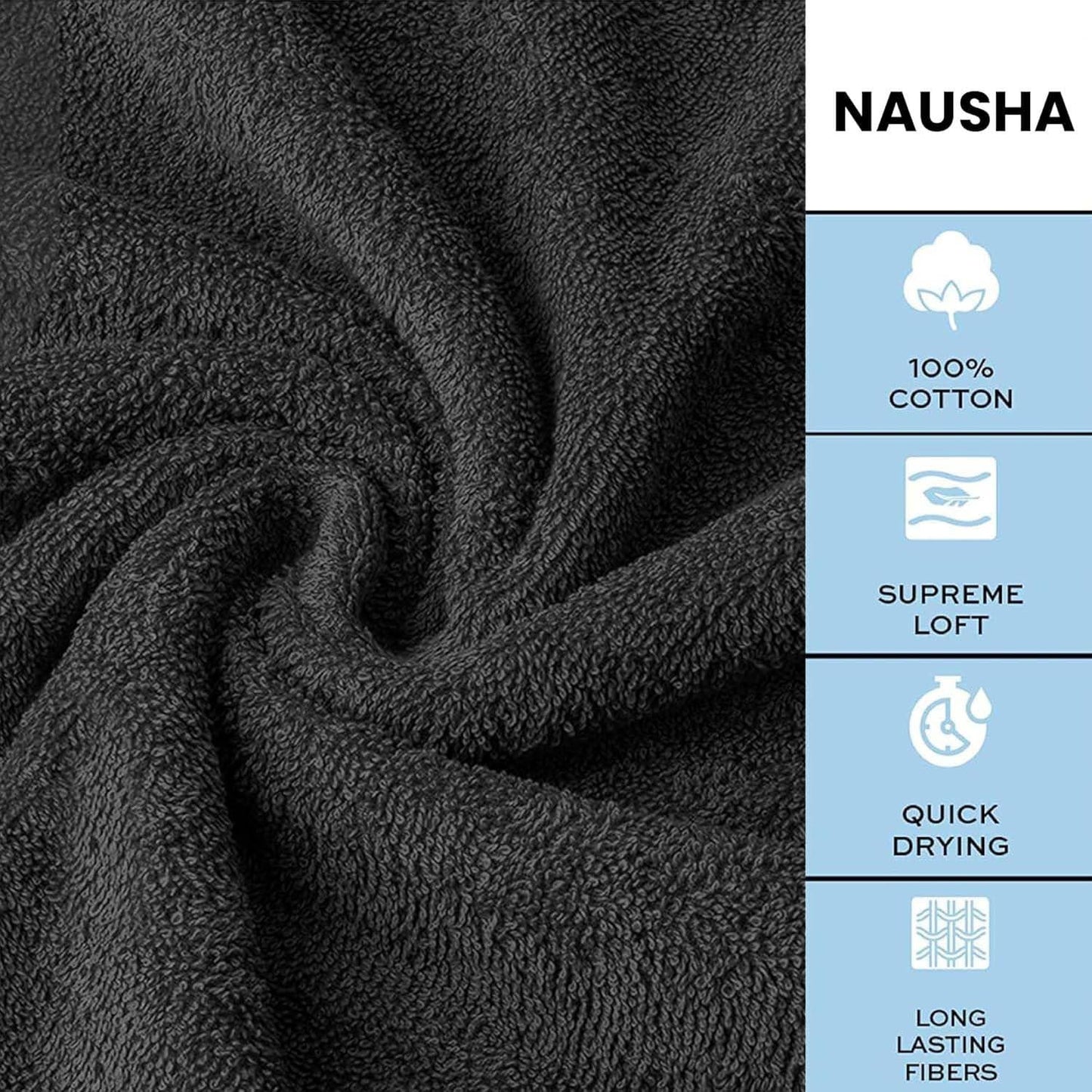 Hieftan Towels Bath Sheet Set – 100% Cotton Pack of 2 Extra Large Bath Sheets Towel 600gsm Highly Absorbent Rapid Dry Super Sheets for Bathroom 140 X