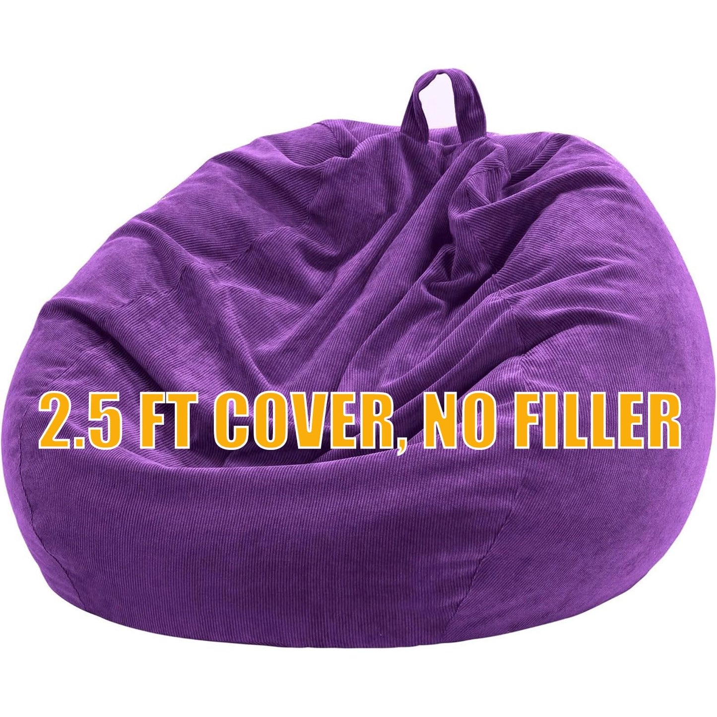 Nobildonna Bean Bag Chair Cover (No Filler) for Kids Beanbag Stuffed Animal Storage Without Filling Plush Toys Holder and Organizer Soft Premium