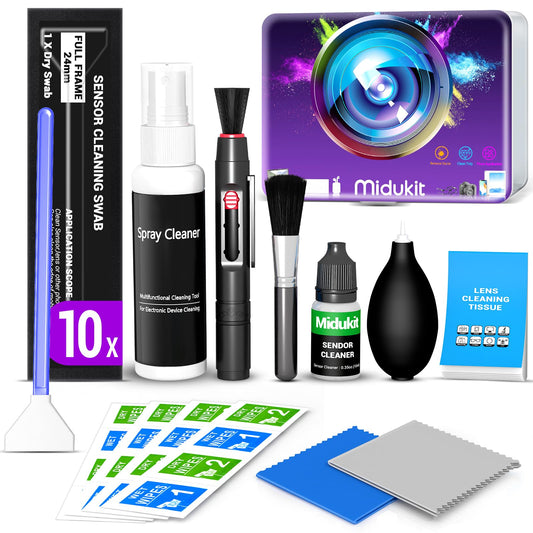 Camera Cleaning Kit, Camera Lens Cleaning Kit, Full Frame Sensor Cleaning Kit