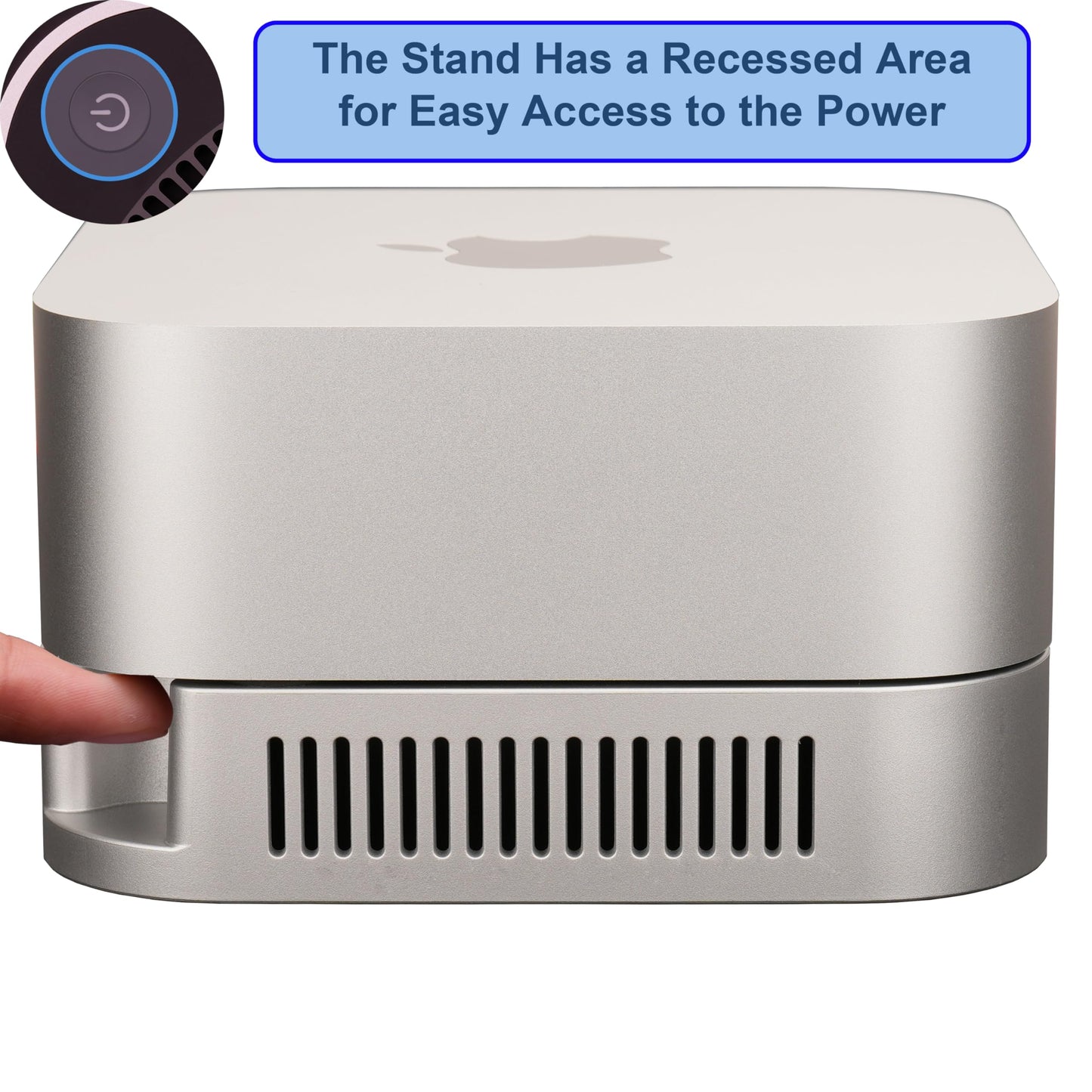 Psitek Mac Mini Stands (Silver for Mac Mini (2024-2026))