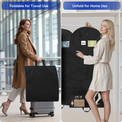 Suit bags for Travel, Dress Bag, Garment Bags for Hanging Clothes, Clothes Covers Protector Bags for Shirts, Coats, Dresses, Cosplay