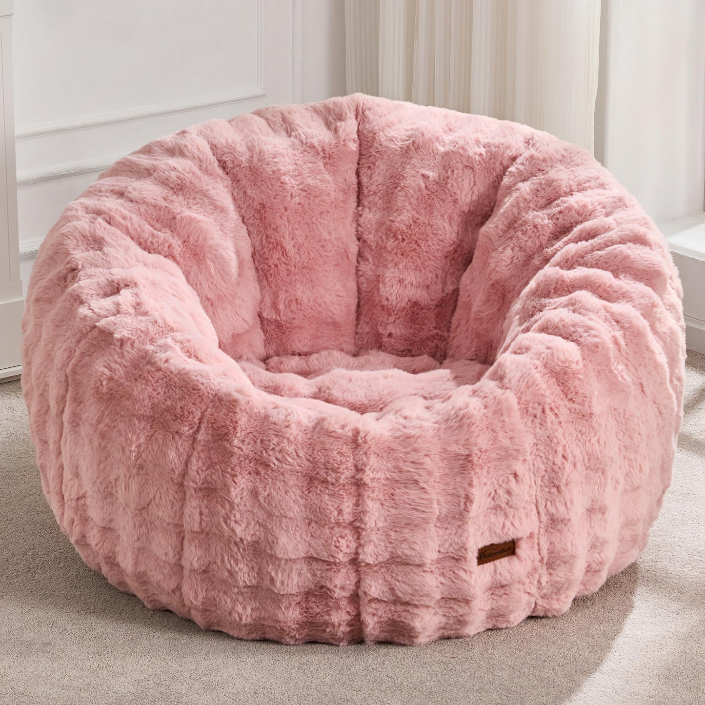 Hobestluk Large Bean Bag Chair for Adults Donut-Shaped Comfy Sofa Couch