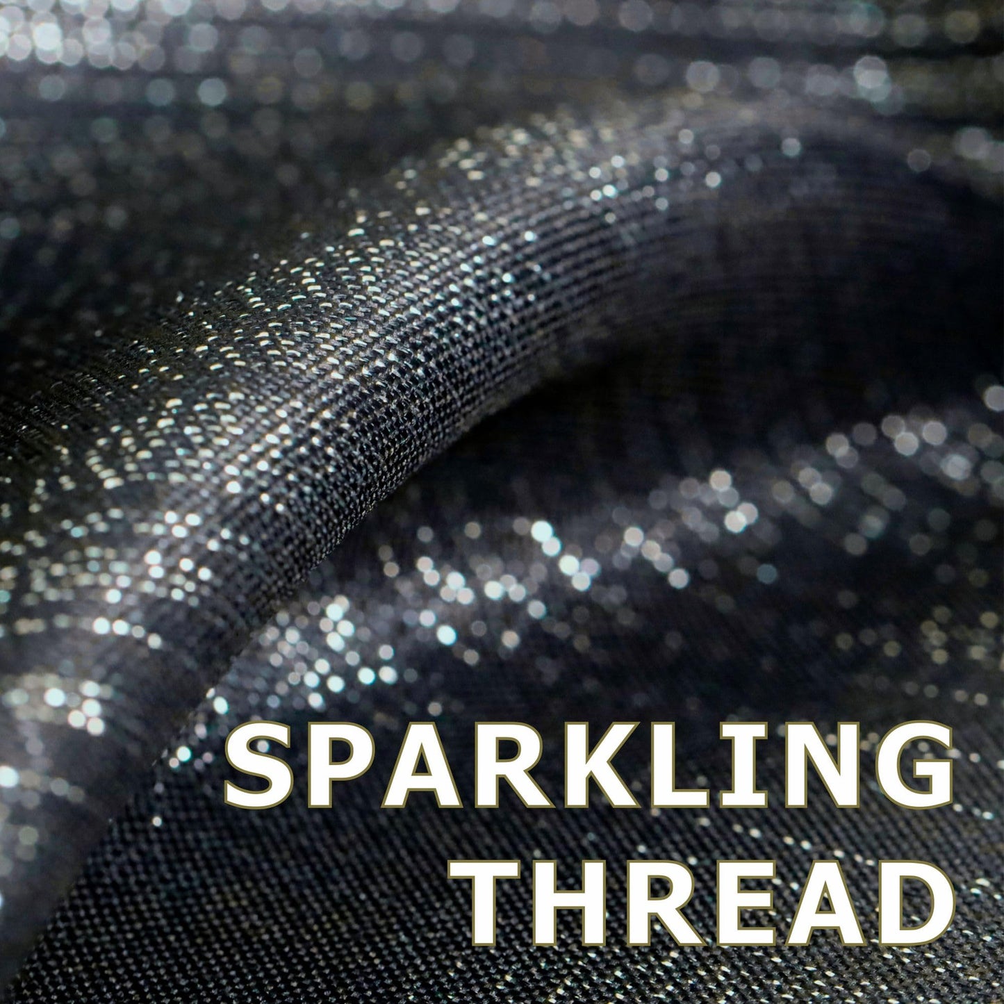 Black Silver Glitter Shower Curtain: Waterproof Washable, 200Lx183W