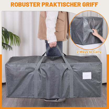 Dntorx 4 Pack 120L Moving Bags and Storage Bag Dorm Moving Essential, Gray