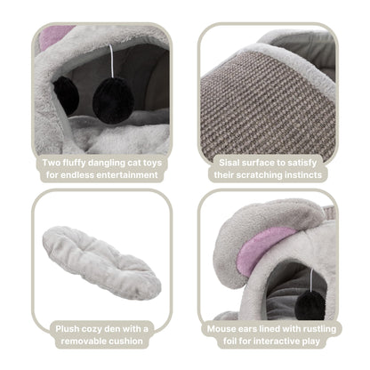 TRIXIE Lukas Cuddly Cave, 65 x 33 x 35 cm, Grey