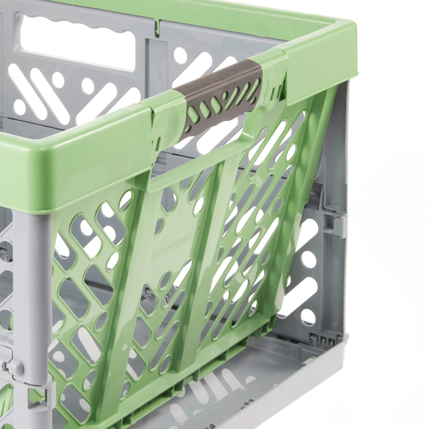 keeeper Sturdy Professional Folding Box With Soft-Touch Handles, 54 X 37 X 28 Cm, Ben Eco Line, Green (Eco Grass Green)