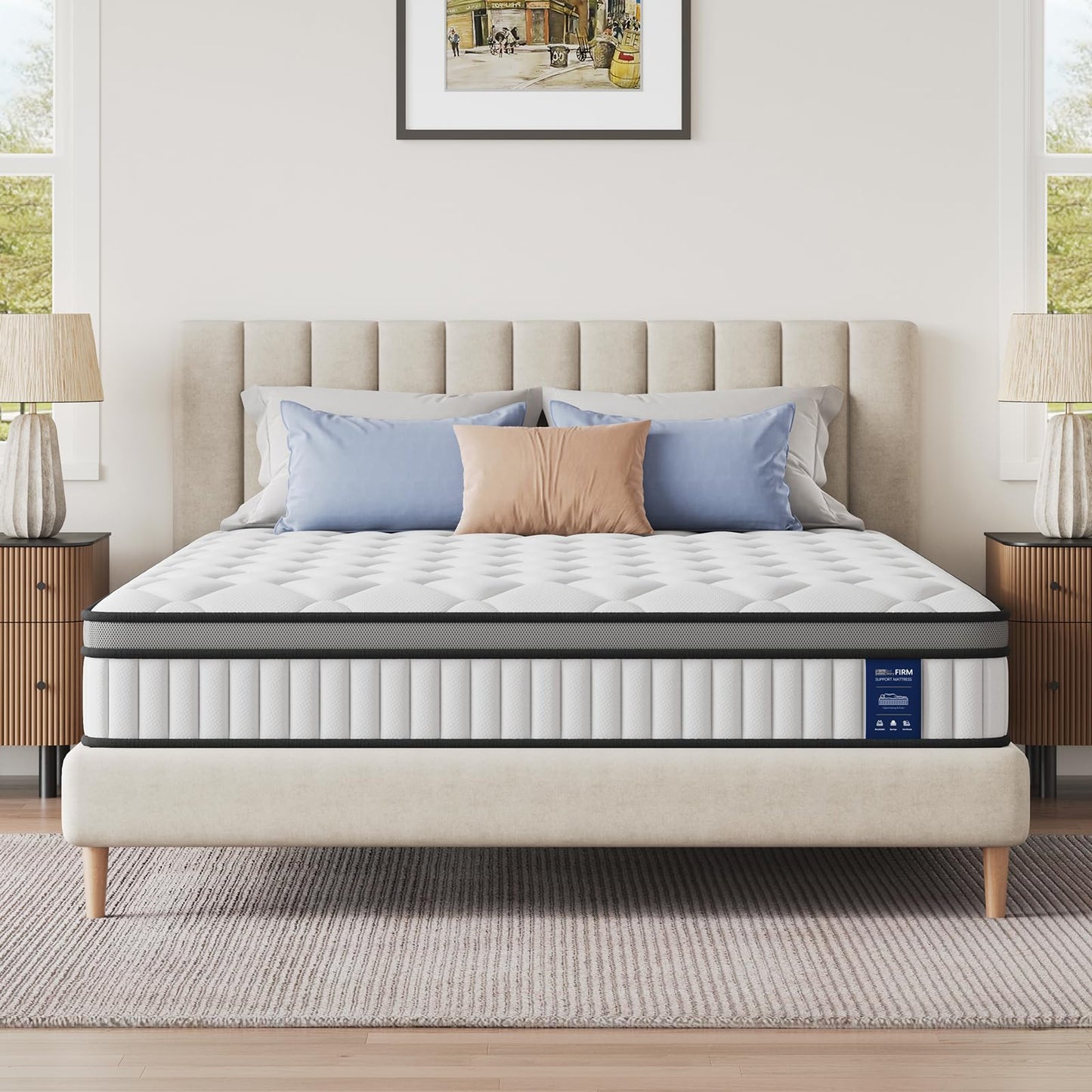 BedStory Small Double Hybrid Mattress, 22cm Pocket Sprung, 120x190cm