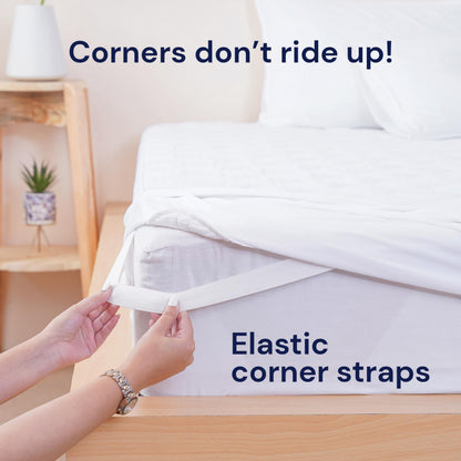 Sheet Story Quilted Mattress Protector Super King Size - 40cm Deep Pocket - Hypoallergenic Superking Mattress Protectors - Not Waterproof