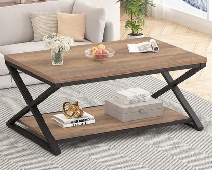 HSH Coffee Table for living room coffee tables Storage 100cm Light Oak
