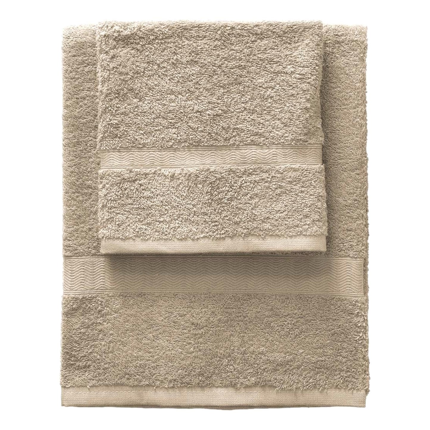 Gabel Plain Towel Set, 100% Cotton, 100 x 60 x 0.8 cm 100x60x0.8 cm beige