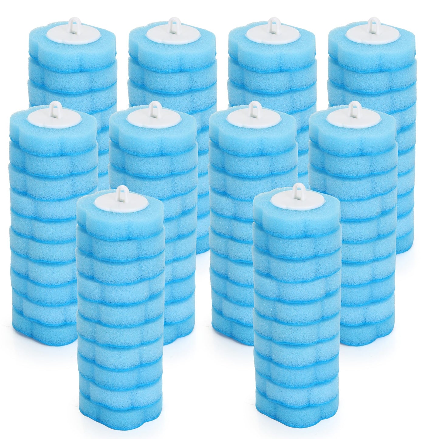Axincardarm Disposable Toilet Brush Refills Toilet Cleaner Sponge 100 Pcs