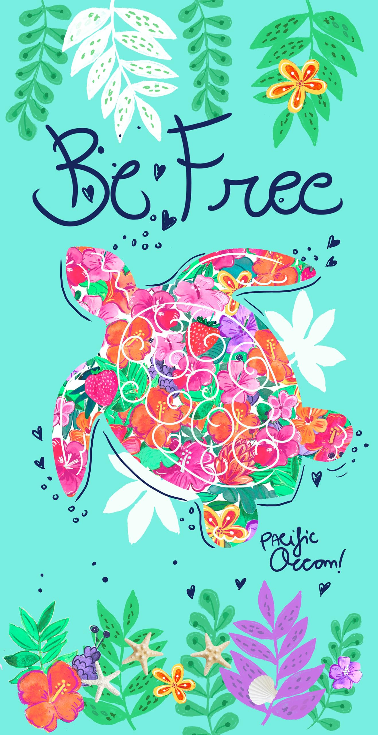 Miracle Home. Be Free Microfibre Towel, 100% Polyester, 75 x 145 cm. 15551