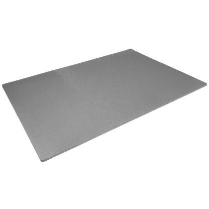 ProsourceFit Extra Thick Puzzle Exercise Mat, EVA Foam Interlocking Tiles for Protective, Cushioned Workout Flooring for Home and Gym Equipment, Grey
