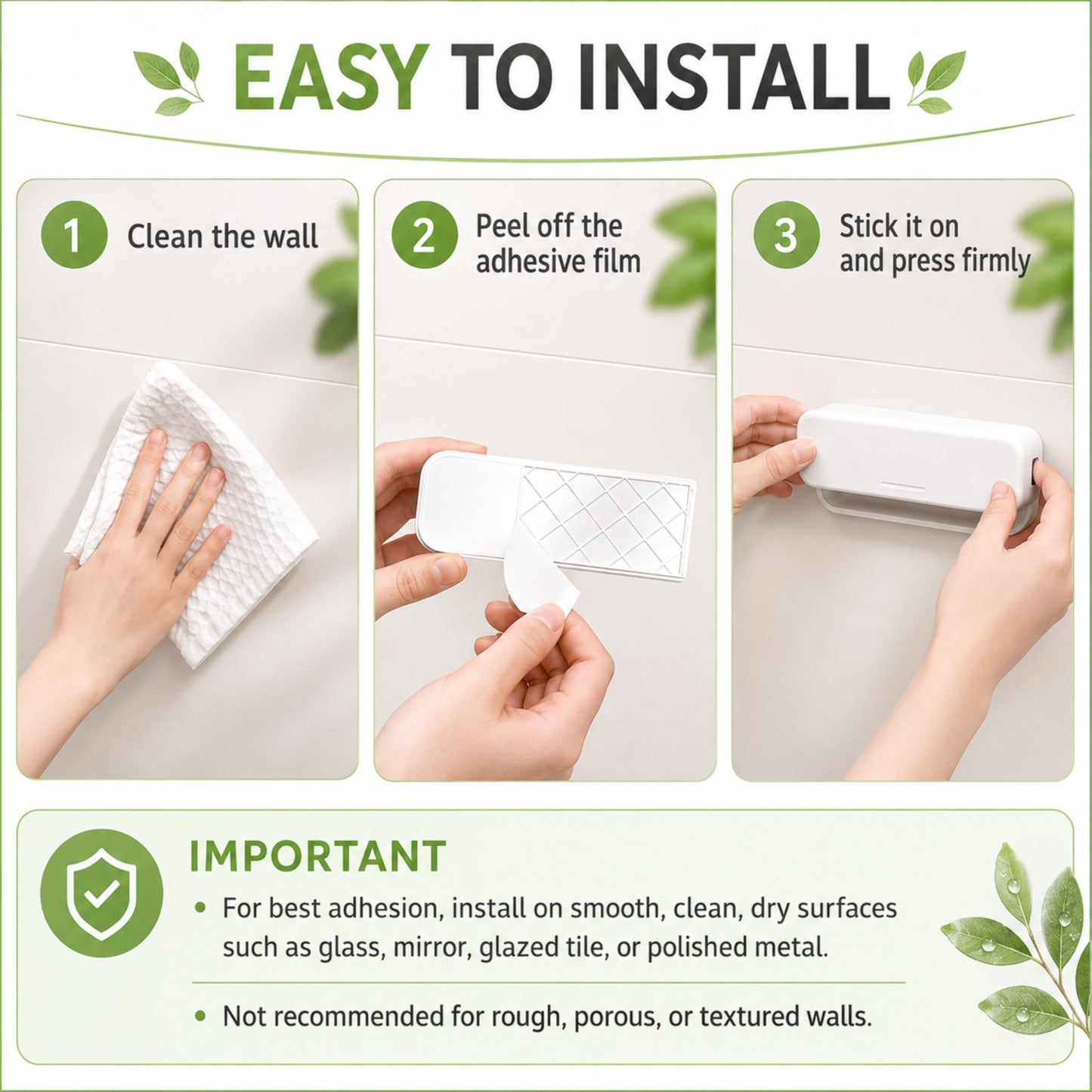 Toothpaste Holder, Toothpaste Clips, Wall Mounted Toothpaste Holder, No-Drill Tooth Paste Organizers Gripper Fit For Bathroom Washstands