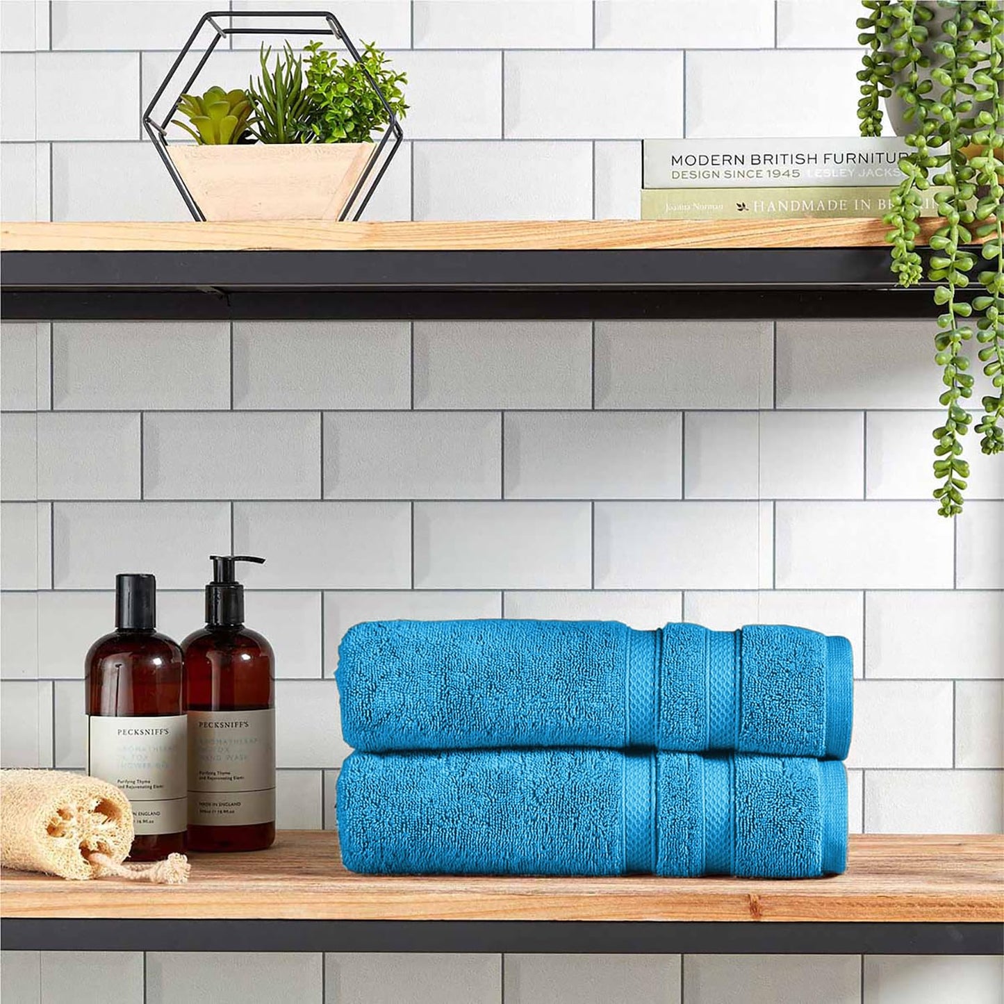 Christy Chroma Bath Sheet Set | Set of 6 | 2 Face 2 Hand 2 Bath Sheets | Highly Absorbent Heavyweight 675GSM | Bold and Bright