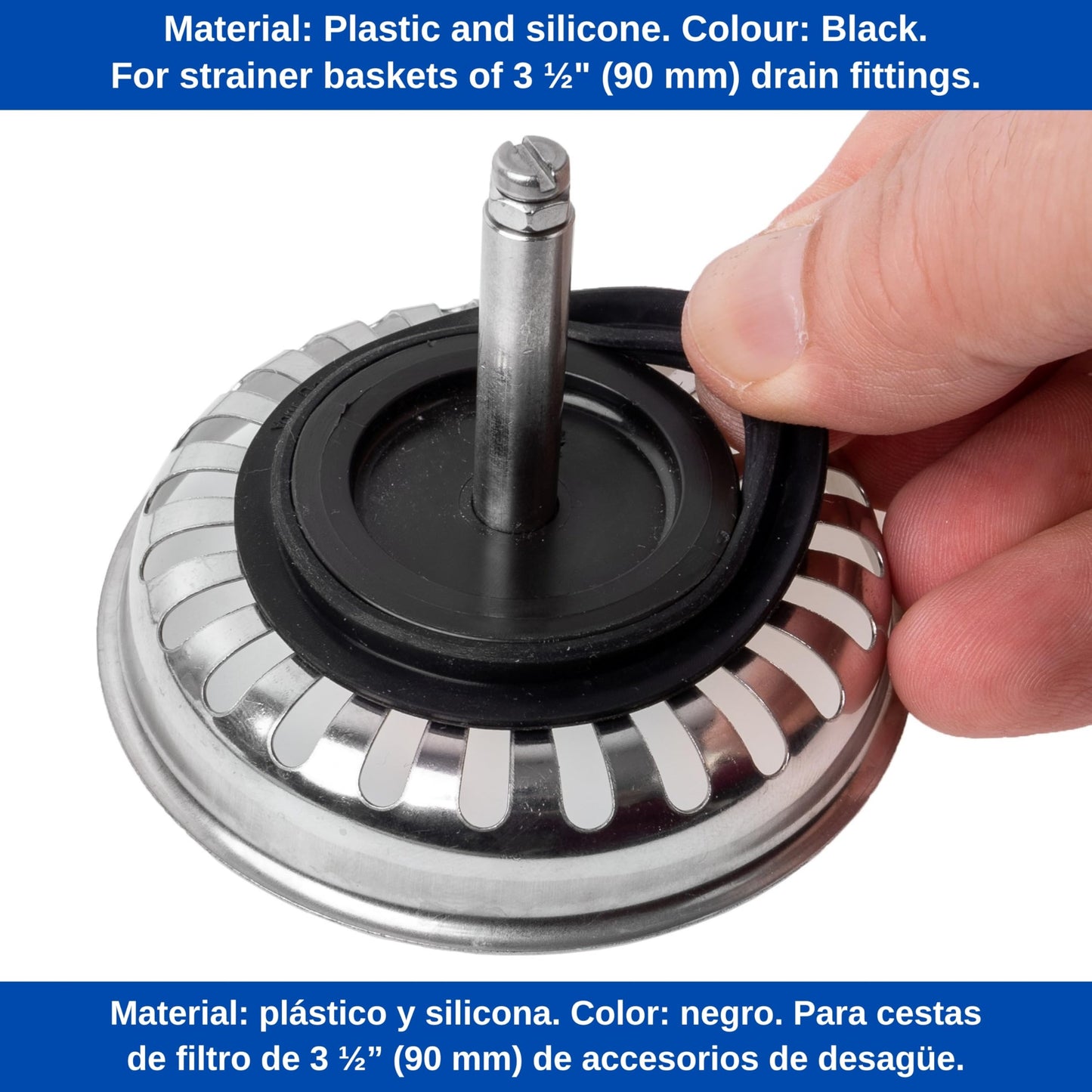Replacement Strainer Basket Seal Set, 1 Set, Compatible with Blanco and VIEGA 306 403, 97100-93C