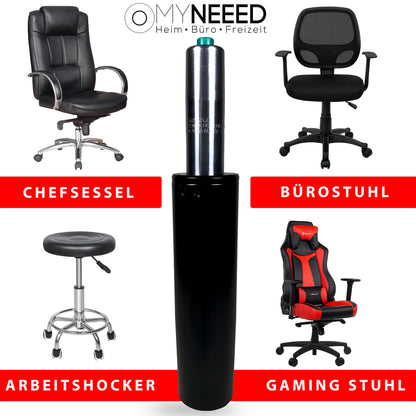 MYNEEED Office Chair Gas Spring,Gas Lift Maximum Load 200 kg,Gas Pressure Damper for Swivel Chair, Executive Chair, Stool, Desk Chair