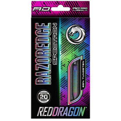 RED DRAGON Razor Edge Spectron 20g - Tungsten professional steel darts set with flights and shafts